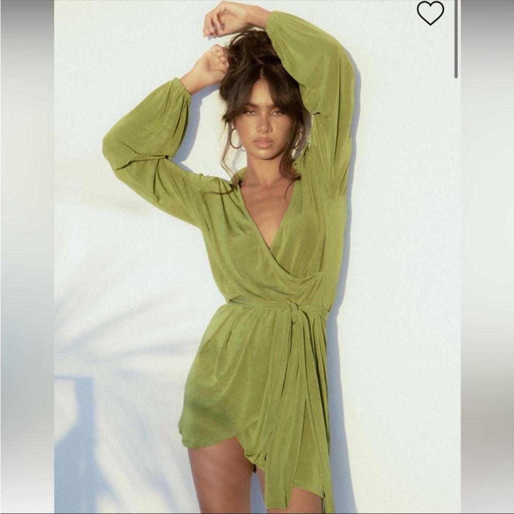 Party time mini dress in green- Princess Polly
